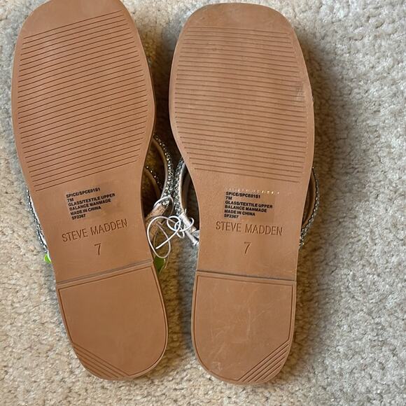 Steve Madden Women's Spice Bling Square Open Toe Slide-On Sandal NWT Size 7‎ - Picture 10 of 12